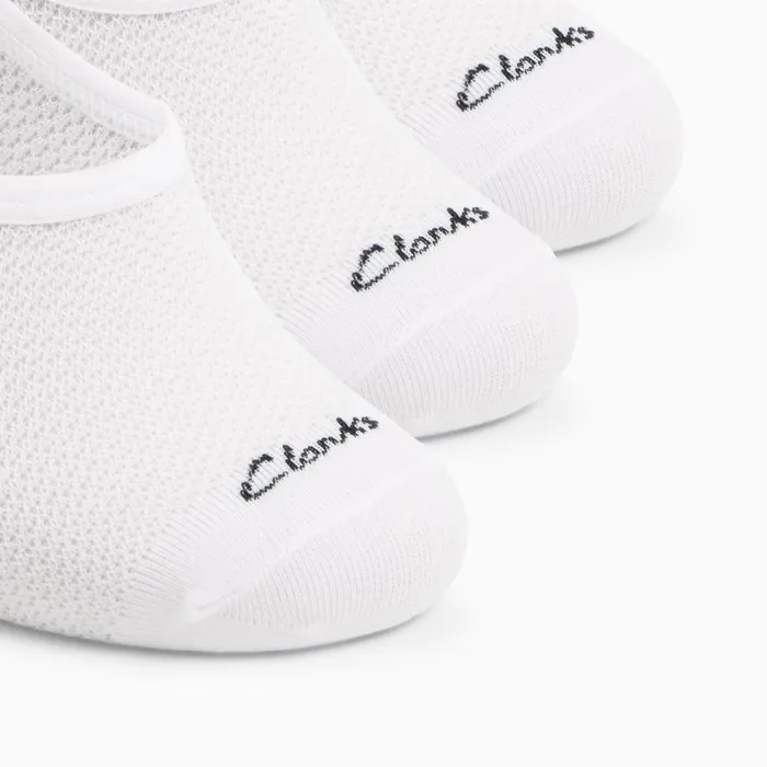 3 Pack Liner Socks White Men Clarks Accessories