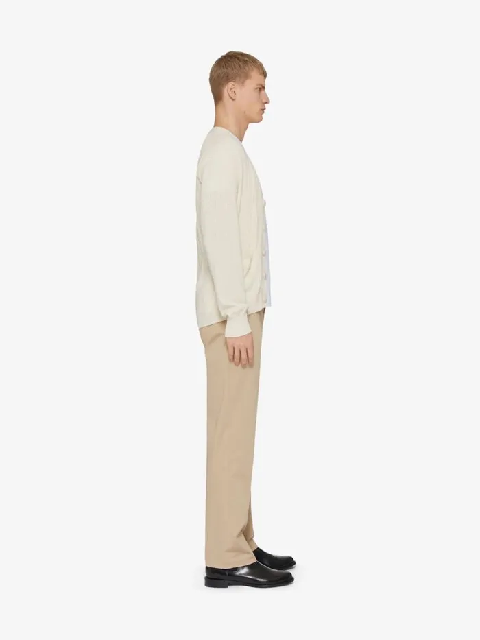4g CableKnit Cardigan Ivory Men Givenchy Sweaters