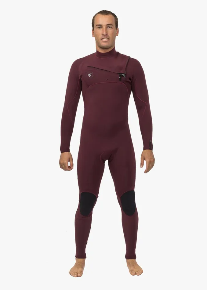 7 Seas 32 Full Chest Zip Wetsuit Wine Men Vissla Wetsuits