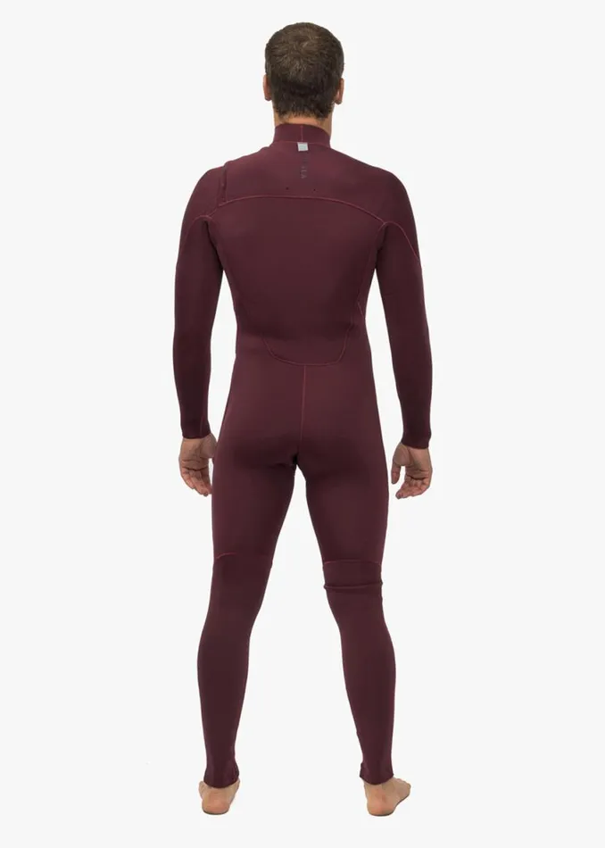 7 Seas 32 Full Chest Zip Wetsuit Wine Men Vissla Wetsuits