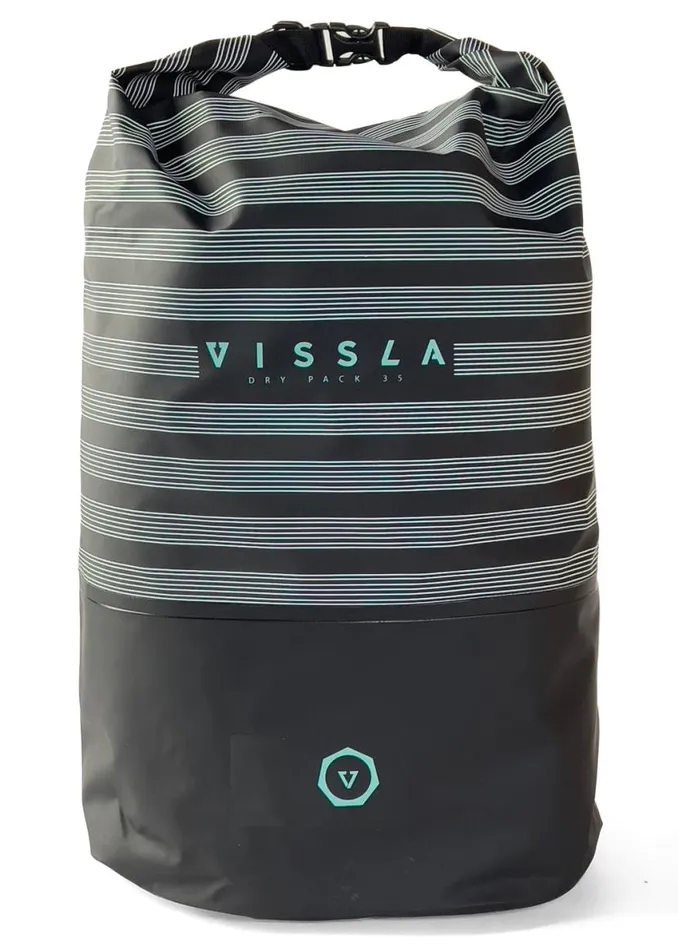 7 Seas 35L Dry Backpack Black Stripe Men Vissla Bags