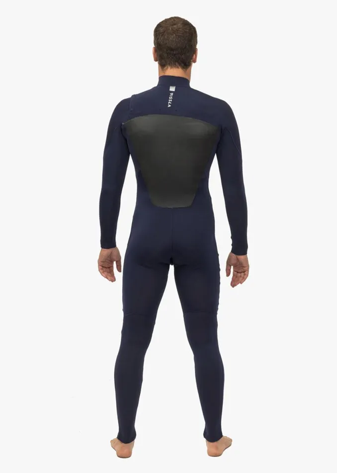7 Seas 43 Full Chest Zip Wetsuit Navy Men Vissla Wetsuits