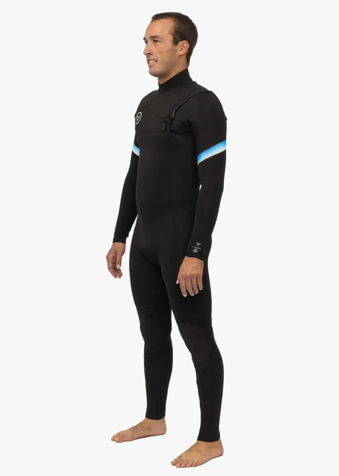 7 Seas Raditude 32 Full Chest Zip Wetsuit Black 2 Men Vissla Wetsuits