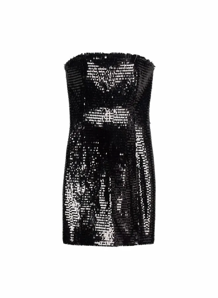 Accessories Women ALC Elsie Strapless Sequin Mini Dress Black Accessories Women ALC Elsie Strapless Sequin Mini Dress Black