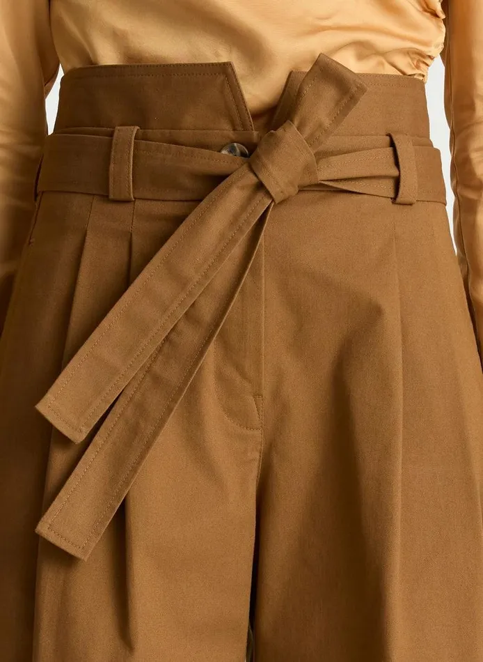 Accessories Women ALC Emily Cotton Twill Pant Burnt Terracotta Accessories Women ALC Emily Cotton Twill Pant Burnt Terracotta