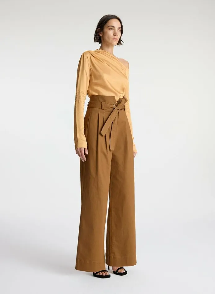 Accessories Women ALC Emily Cotton Twill Pant Burnt Terracotta Accessories Women ALC Emily Cotton Twill Pant Burnt Terracotta