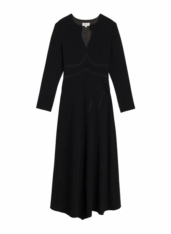 Accessories Women ALC Xenia Midi Dress Black Accessories Women ALC Xenia Midi Dress Black
