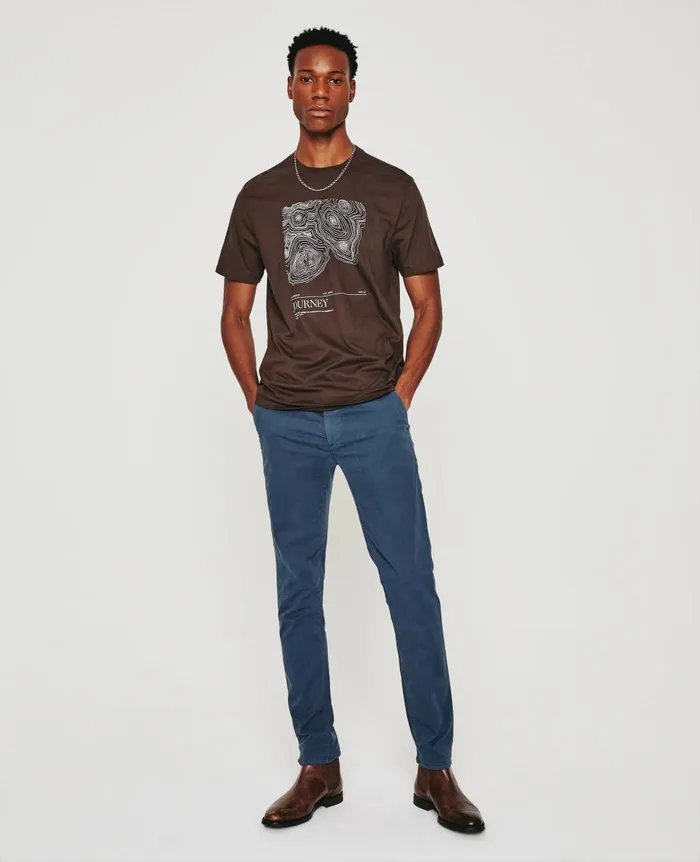 AG Jeans Bryce Crew Journey Antique Brown Men Tees AG Jeans Bryce Crew Journey Antique Brown Men Tees