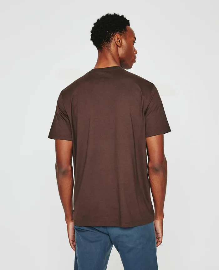 AG Jeans Bryce Crew Journey Antique Brown Men Tees AG Jeans Bryce Crew Journey Antique Brown Men Tees
