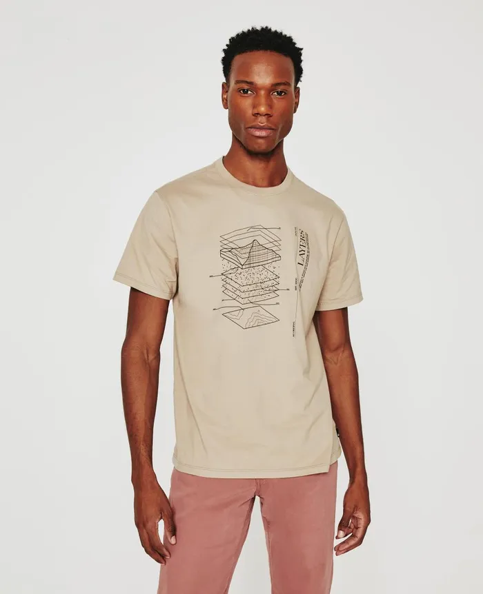 AG Jeans Bryce Crew Layer Dry Dust Men Tees