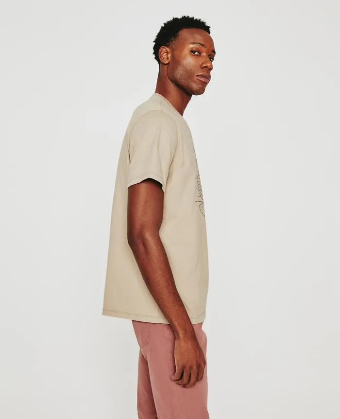 AG Jeans Bryce Crew Layer Dry Dust Men Tees AG Jeans Bryce Crew Layer Dry Dust Men Tees