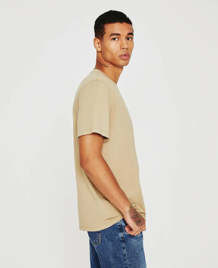 AG Jeans Bryce Crew Ravine Beige Men Tees AG Jeans Bryce Crew Ravine Beige Men Tees