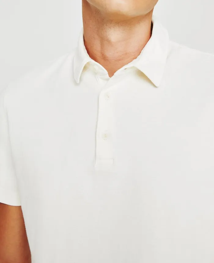 AG Jeans Bryce Polo Ivory Dust Men Polos AG Jeans Bryce Polo Ivory Dust Men Polos