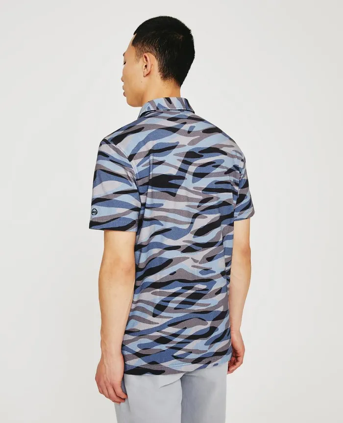 AG Jeans Bryce Polo Water Zebra Crossing Men Polos AG Jeans Bryce Polo Water Zebra Crossing Men Polos