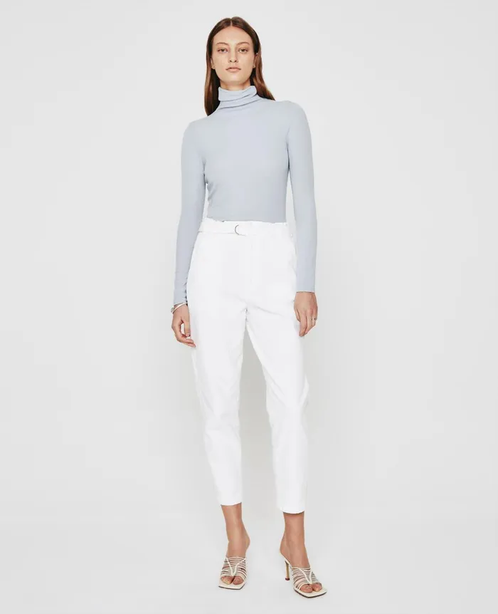 AG Jeans Chels Turtleneck White Sands Women Tops and Shirts AG Jeans Chels Turtleneck White Sands Women Tops and Shirts