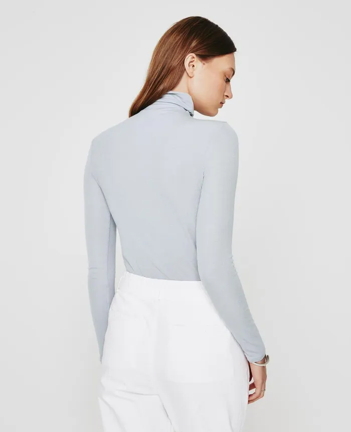 AG Jeans Chels Turtleneck White Sands Women Tops and Shirts AG Jeans Chels Turtleneck White Sands Women Tops and Shirts