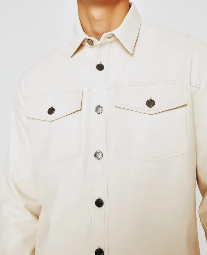 AG Jeans Elias Shirt Jacket Ivory Dust Men Shirts AG Jeans Elias Shirt Jacket Ivory Dust Men Shirts