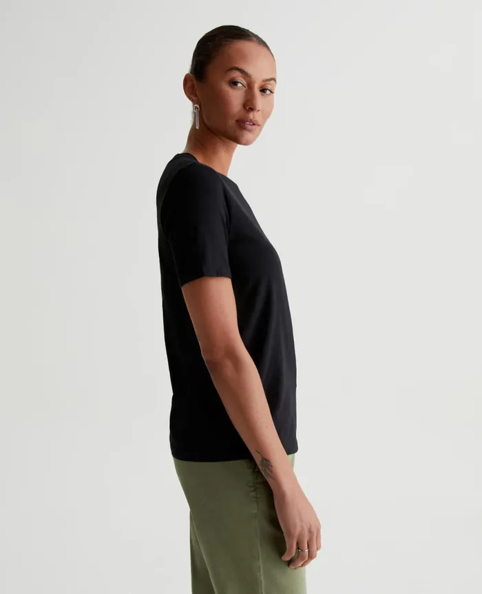 AG Jeans Jagger Crew True Black Women Tees and Tanks AG Jeans Jagger Crew True Black Women Tees and Tanks
