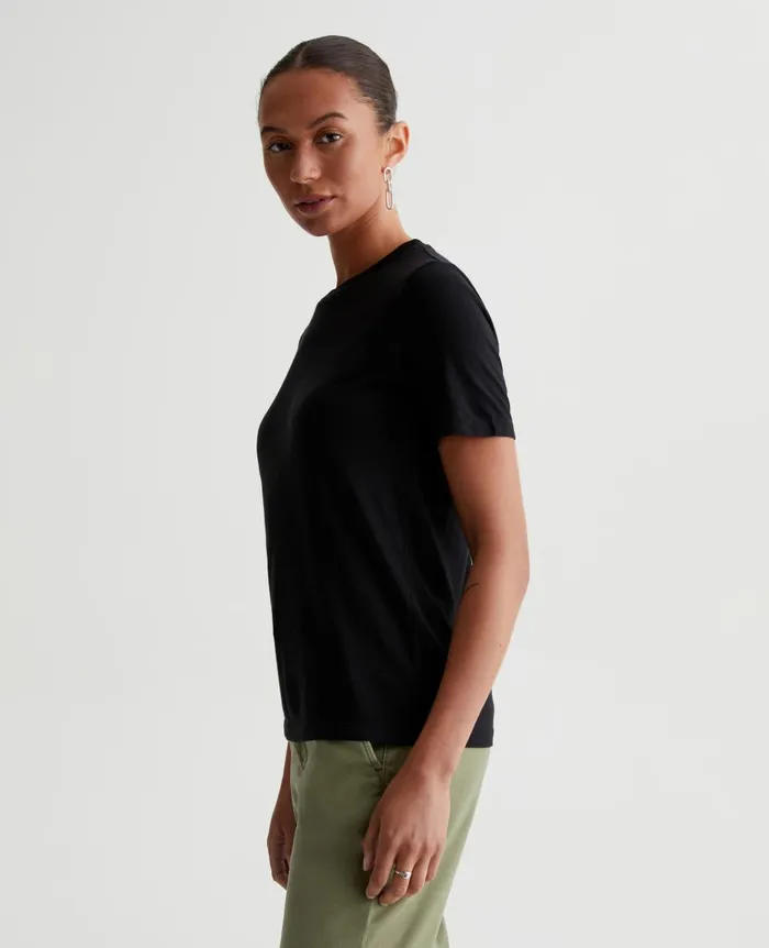 AG Jeans Jagger Crew True Black Women Tees and Tanks AG Jeans Jagger Crew True Black Women Tees and Tanks