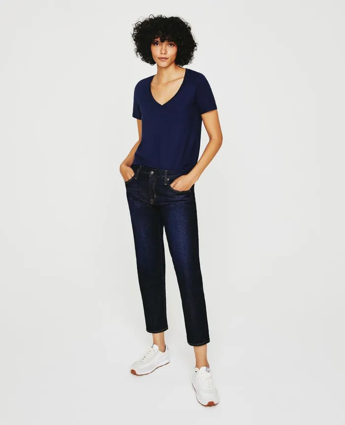 AG Jeans Jagger Vee Deep Navy Women Tees and Tanks AG Jeans Jagger Vee Deep Navy Women Tees and Tanks