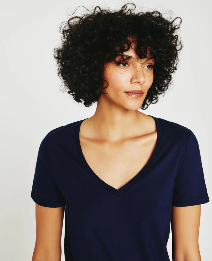 AG Jeans Jagger Vee Deep Navy Women Tees and Tanks AG Jeans Jagger Vee Deep Navy Women Tees and Tanks