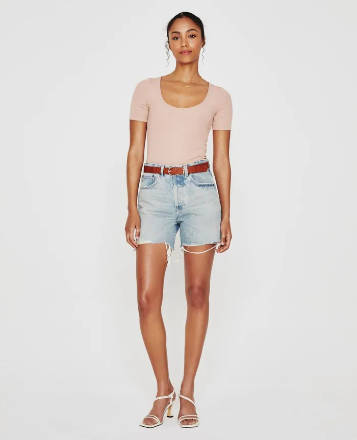 AG Jeans Jaxon Scoop Rose Cloud Women Tops and Shirts AG Jeans Jaxon Scoop Rose Cloud Women Tops and Shirts