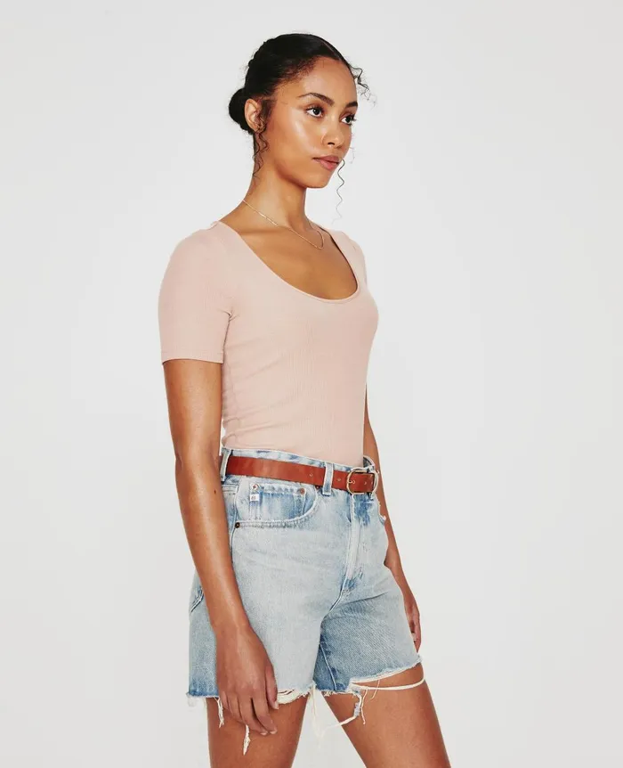 AG Jeans Jaxon Scoop Rose Cloud Women Tops and Shirts AG Jeans Jaxon Scoop Rose Cloud Women Tops and Shirts