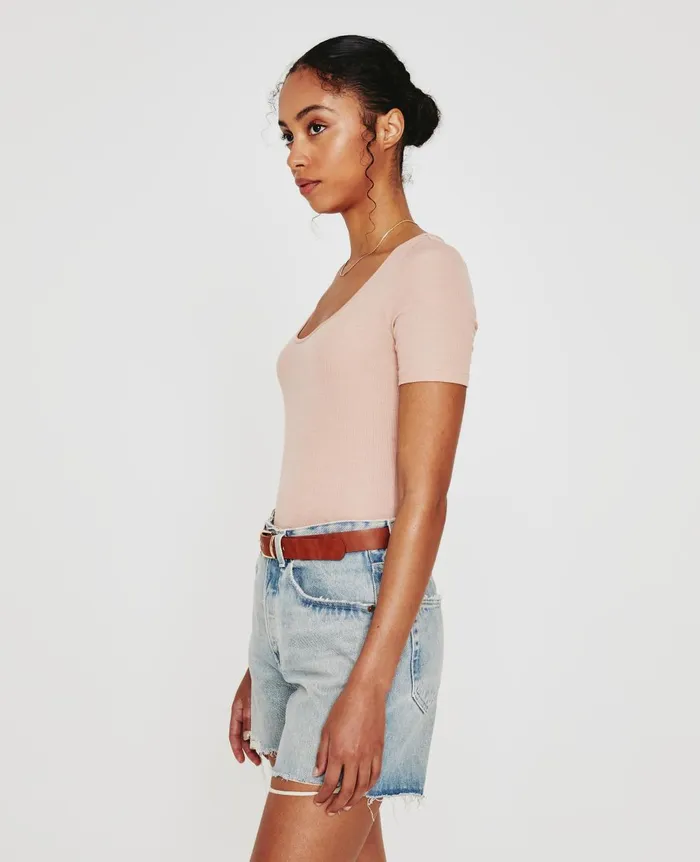 AG Jeans Jaxon Scoop Rose Cloud Women Tops and Shirts AG Jeans Jaxon Scoop Rose Cloud Women Tops and Shirts