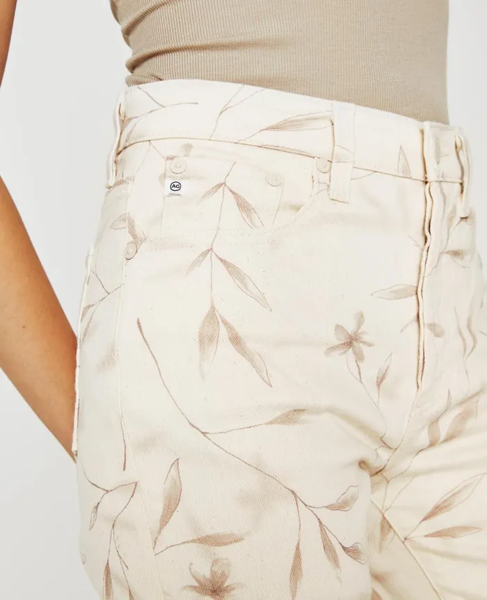 AG Jeans Kinsley Winter Flower Almond Biscotti Women Denim AG Jeans Kinsley Winter Flower Almond Biscotti Women Denim