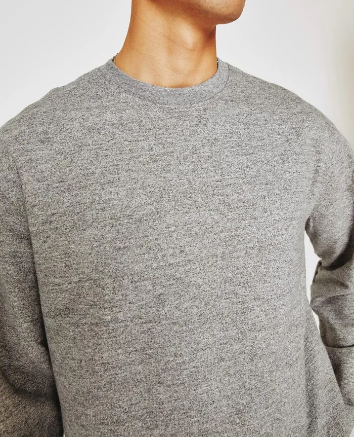 AG Jeans Liam Crew Heather Grey Men Tees AG Jeans Liam Crew Heather Grey Men Tees