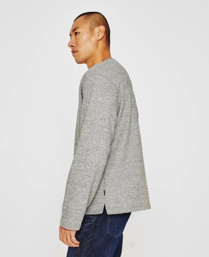 AG Jeans Liam Crew Heather Grey Men Tees AG Jeans Liam Crew Heather Grey Men Tees