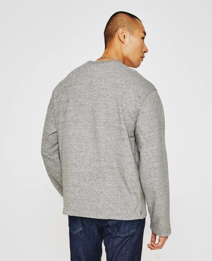 AG Jeans Liam Crew Heather Grey Men Tees AG Jeans Liam Crew Heather Grey Men Tees