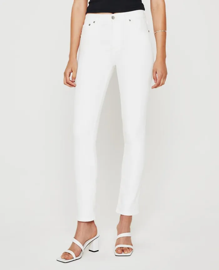 AG Jeans Mari 1yr Tonal White Women Denim AG Jeans Mari 1yr Tonal White Women Denim