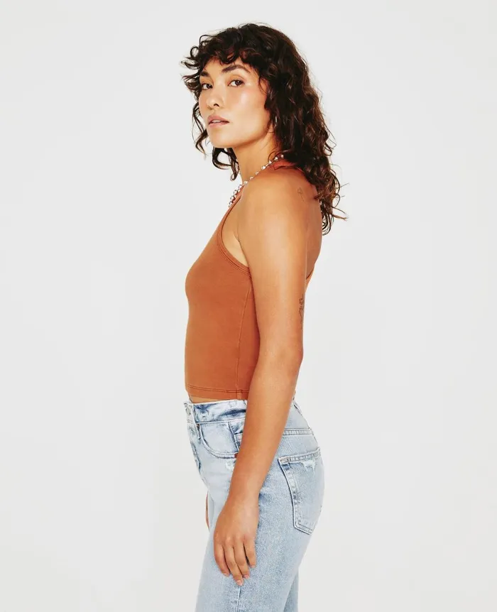 AG Jeans Olive Tank Vintage Dark Bedrock Women Tees and Tanks AG Jeans Olive Tank Vintage Dark Bedrock Women Tees and Tanks
