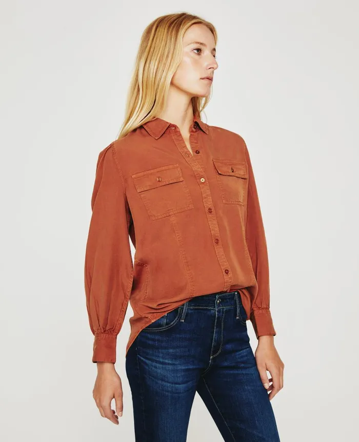 AG Jeans Sable Shirt Tawny Clay Women Tops and Shirts AG Jeans Sable Shirt Tawny Clay Women Tops and Shirts