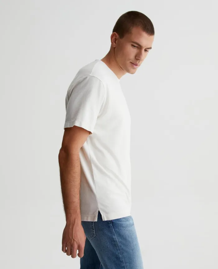 AG Jeans Wesley Crew Ivory Dust Men Tees AG Jeans Wesley Crew Ivory Dust Men Tees