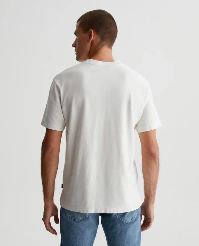 AG Jeans Wesley Crew Ivory Dust Men Tees AG Jeans Wesley Crew Ivory Dust Men Tees
