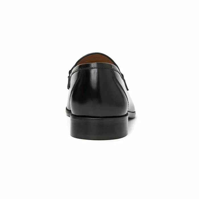 Alessio Slip On Black Bit Loafer Black Leather Men Bruno Magli Dress Shoes