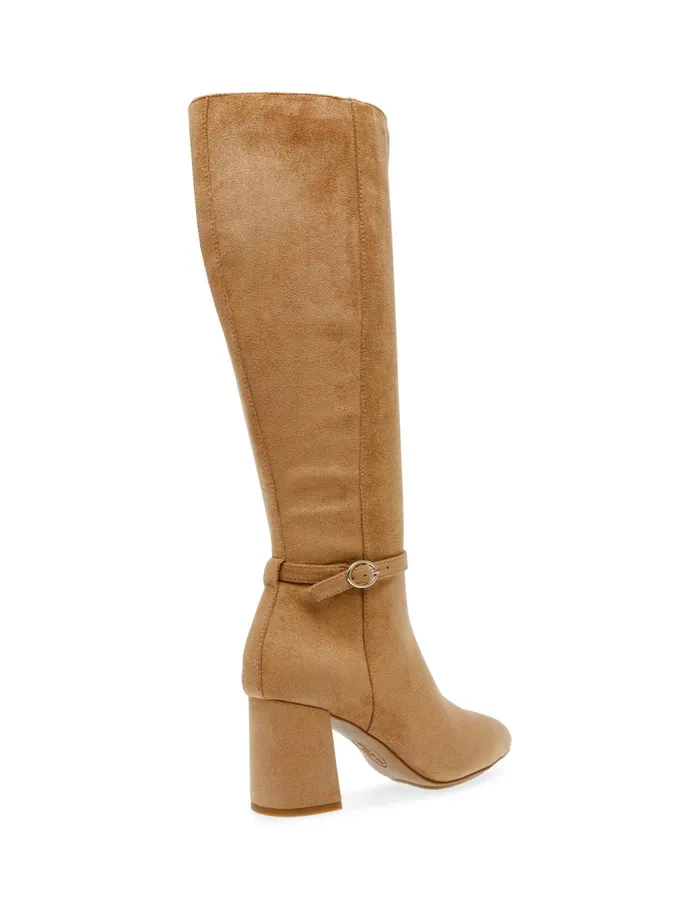 Anne Klein Brenice Tall Boot Dark Natural Women Shoes