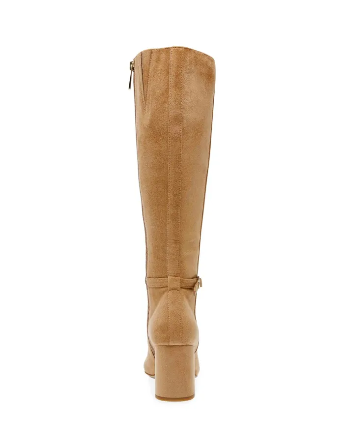 Anne Klein Brenice Tall Boot Dark Natural Women Shoes