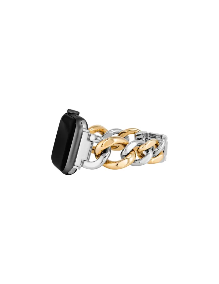 Anne Klein Chain Link Bracelet Band For Apple Watch Twotone Women Accessories