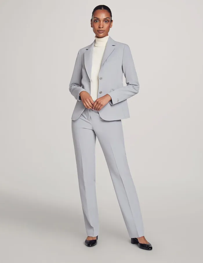 Anne Klein Executive Collection 3Pc Pants And Skirt Suit Set Atlantic Grey Women Clothing