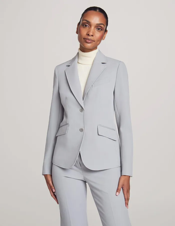 Anne Klein Executive Collection 3Pc Pants And Skirt Suit Set Atlantic Grey Women Clothing