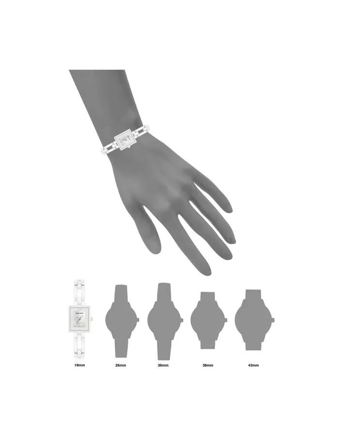 Anne Klein Iconic Ceramic Bracelet Watch White Women Watches 038 Jewelry