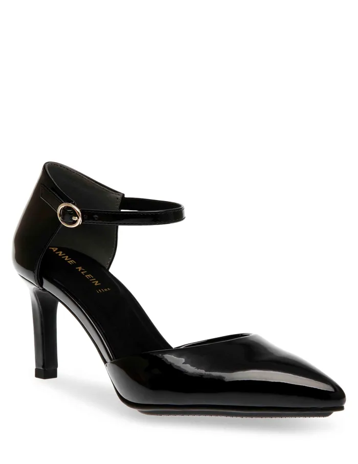 Anne Klein Rook Dress Pump Black Pat Women Shoes