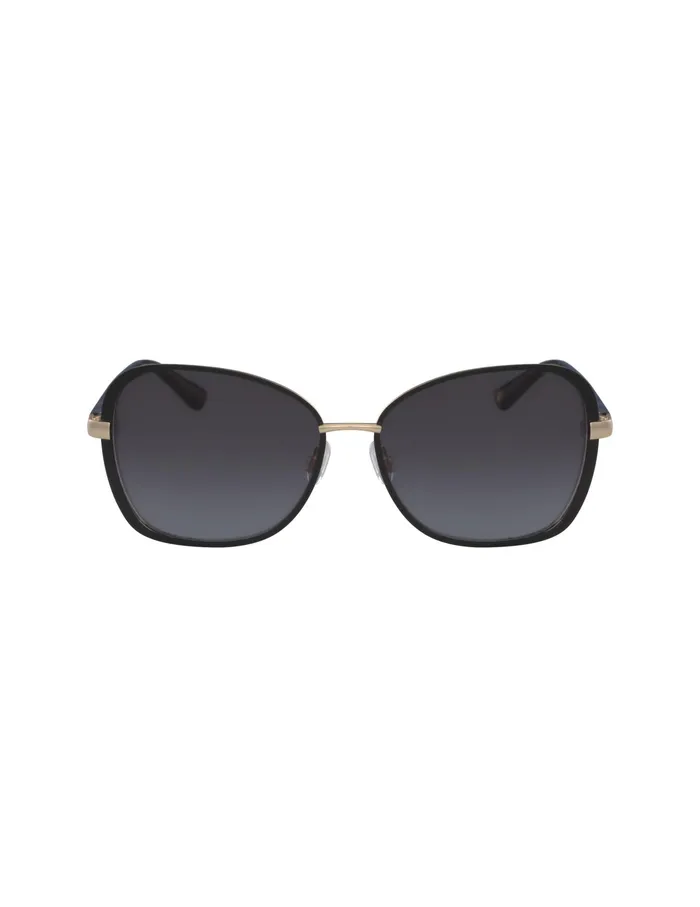 Anne Klein Square Metal Sunglasses Black Women Accessories