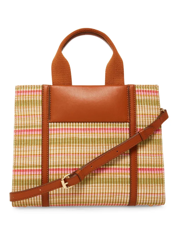 Anne Klein Texturized Canvas Mini Tote Stripe Multi Women Handbags