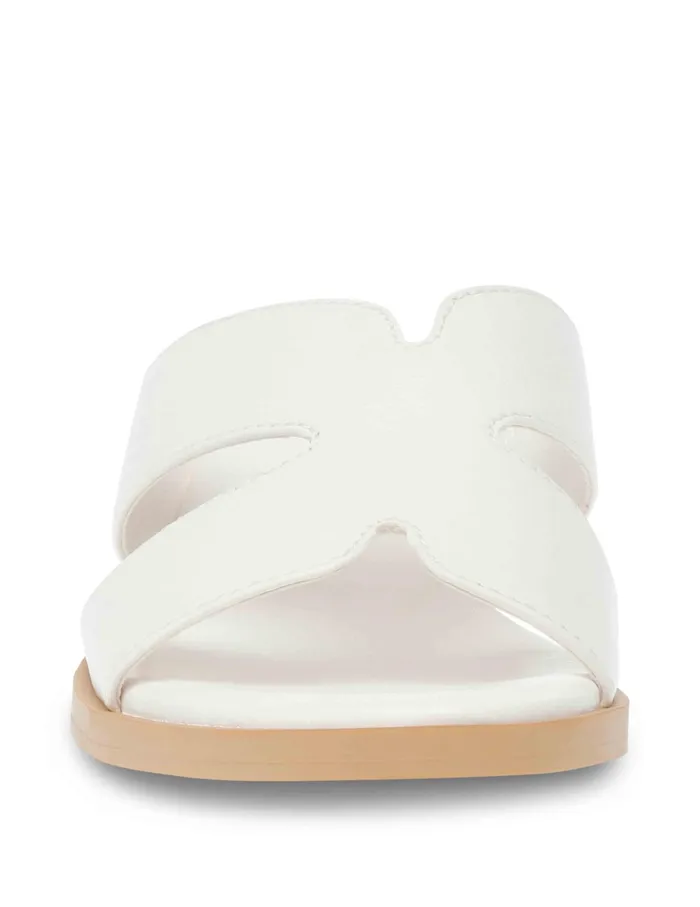 Anne Klein Timmy Sandal White Smooth Women Shoes