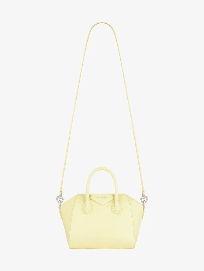 Antigona Toy Bag In Box Leather Soft Yellownatural Beige Women Givenchy Crossbody Bags