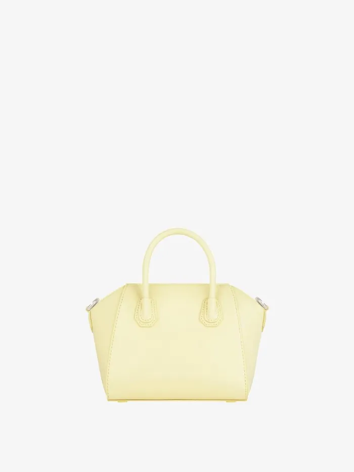 Antigona Toy Bag In Box Leather Soft Yellownatural Beige Women Givenchy Crossbody Bags